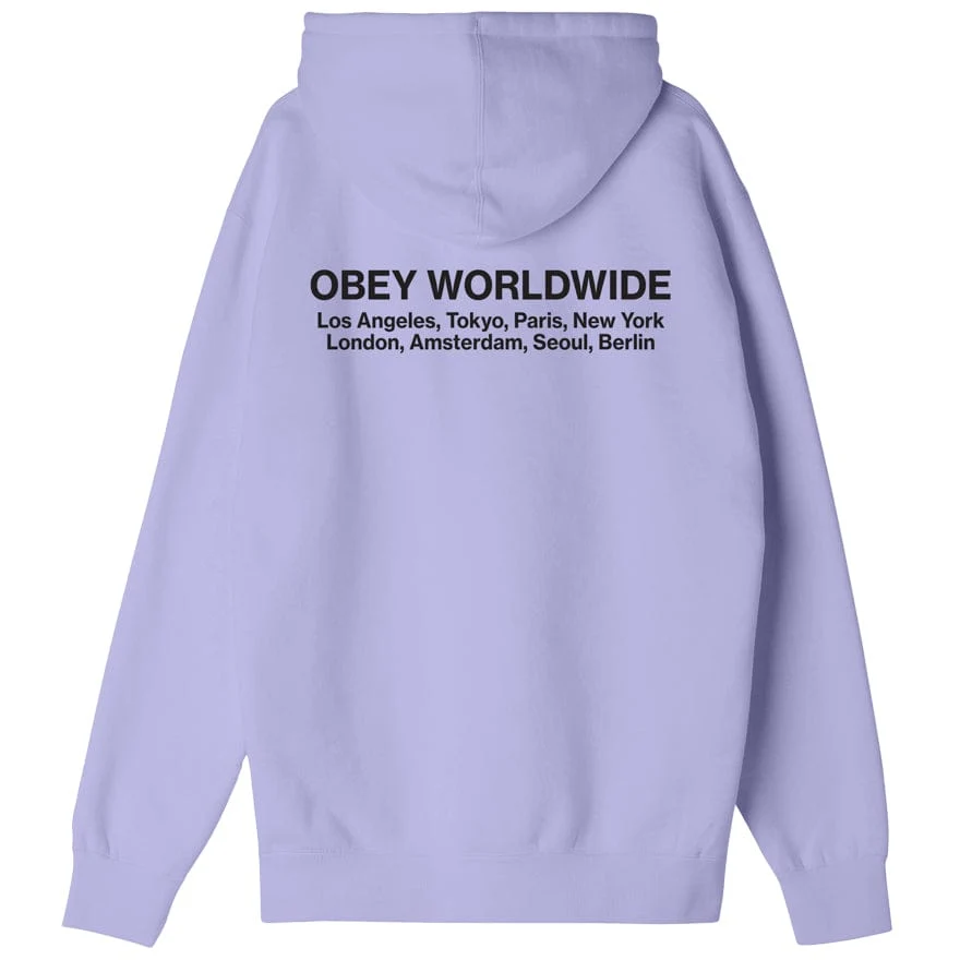 OBEY WORLDWIDE CITIES PREMIUM HOODED FLEECE