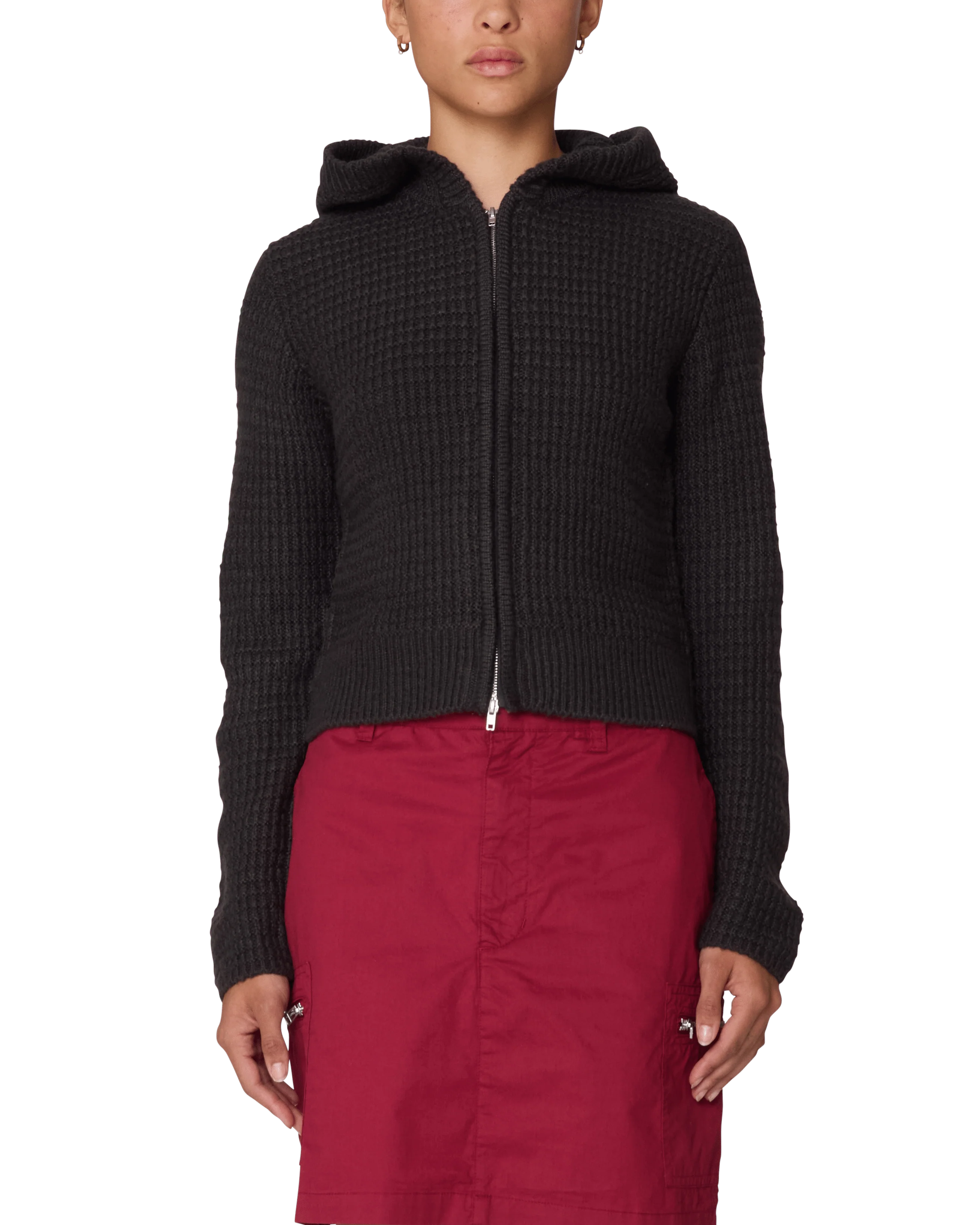 Glenda Hood Zip Sweater