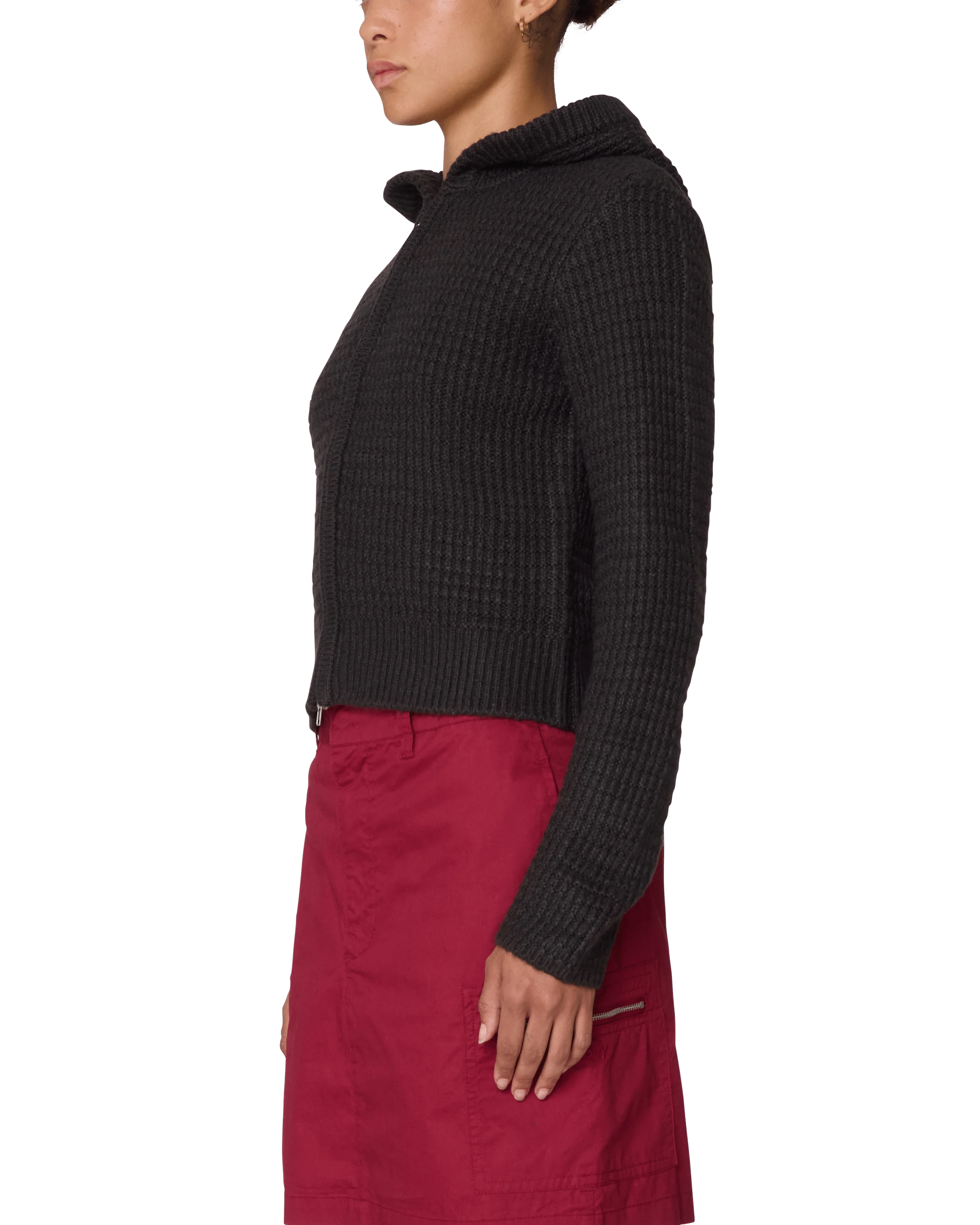 Glenda Hood Zip Sweater - Image 2