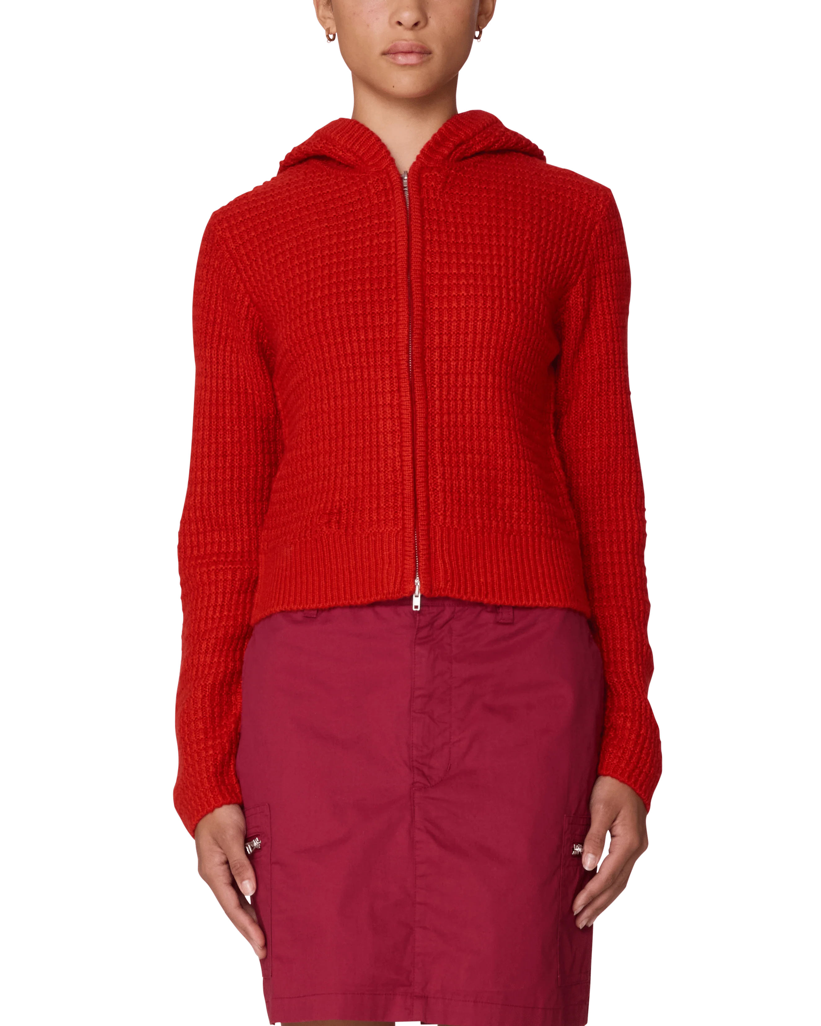 Glenda Hood Zip Sweater
