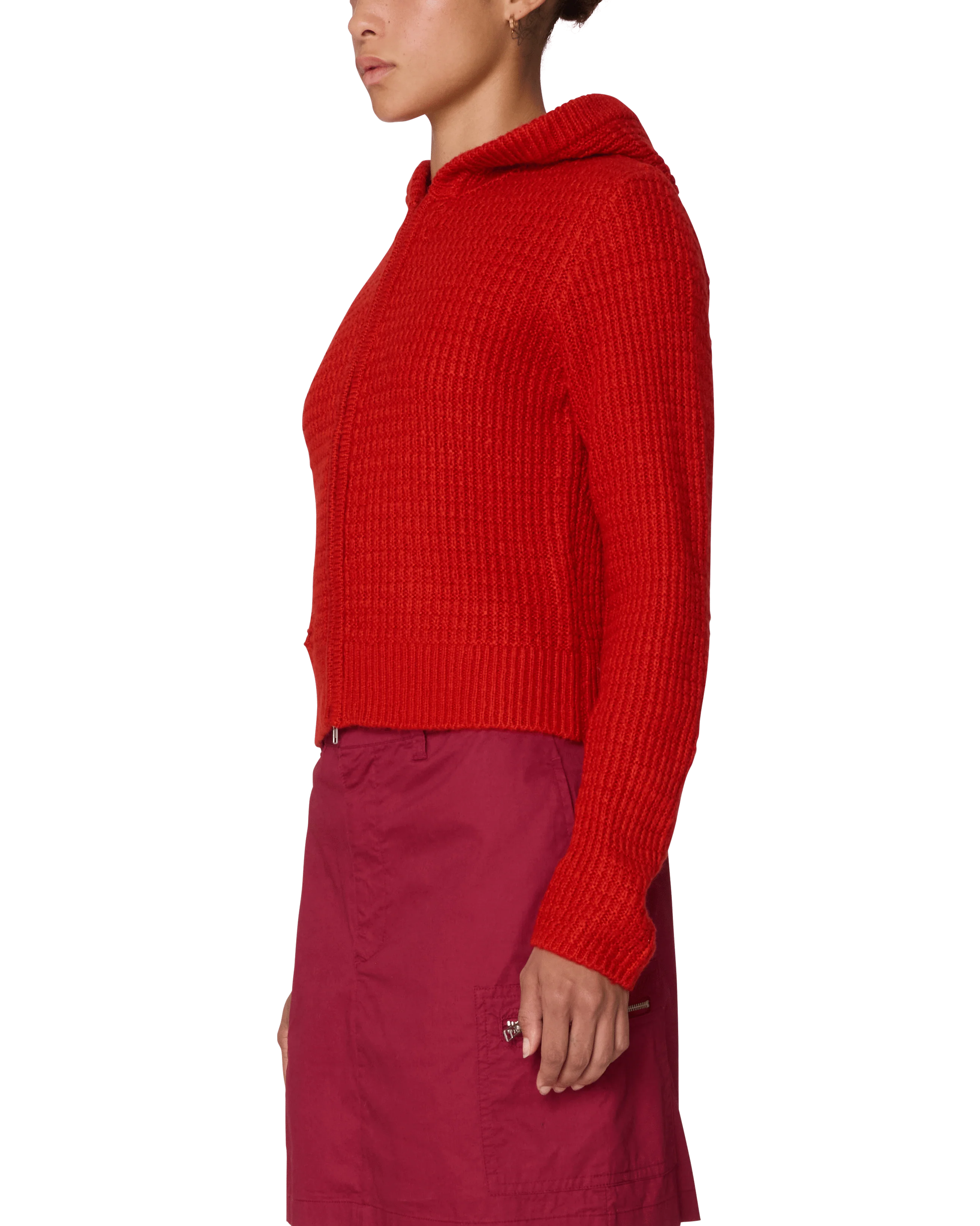 Glenda Hood Zip Sweater - Image 2