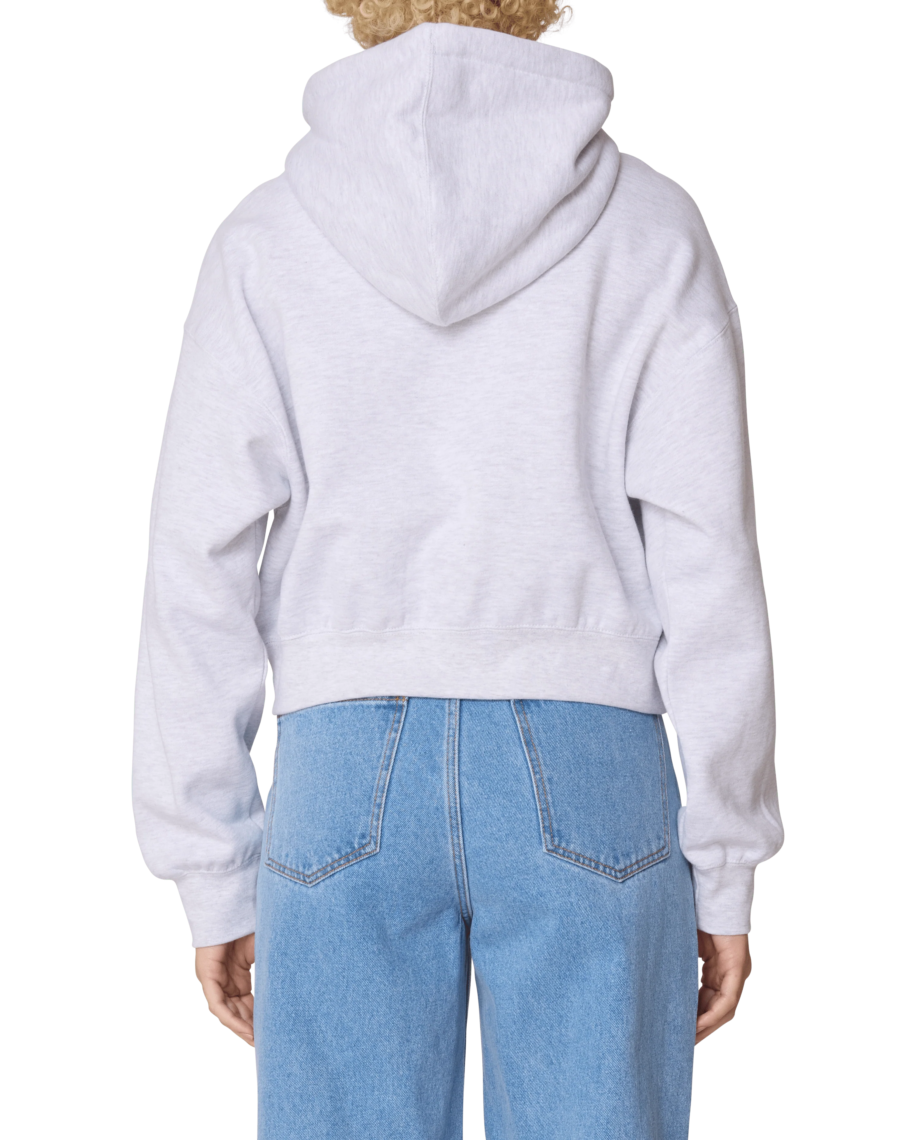 Handwriting Cropped Hood Fleece - Image 2