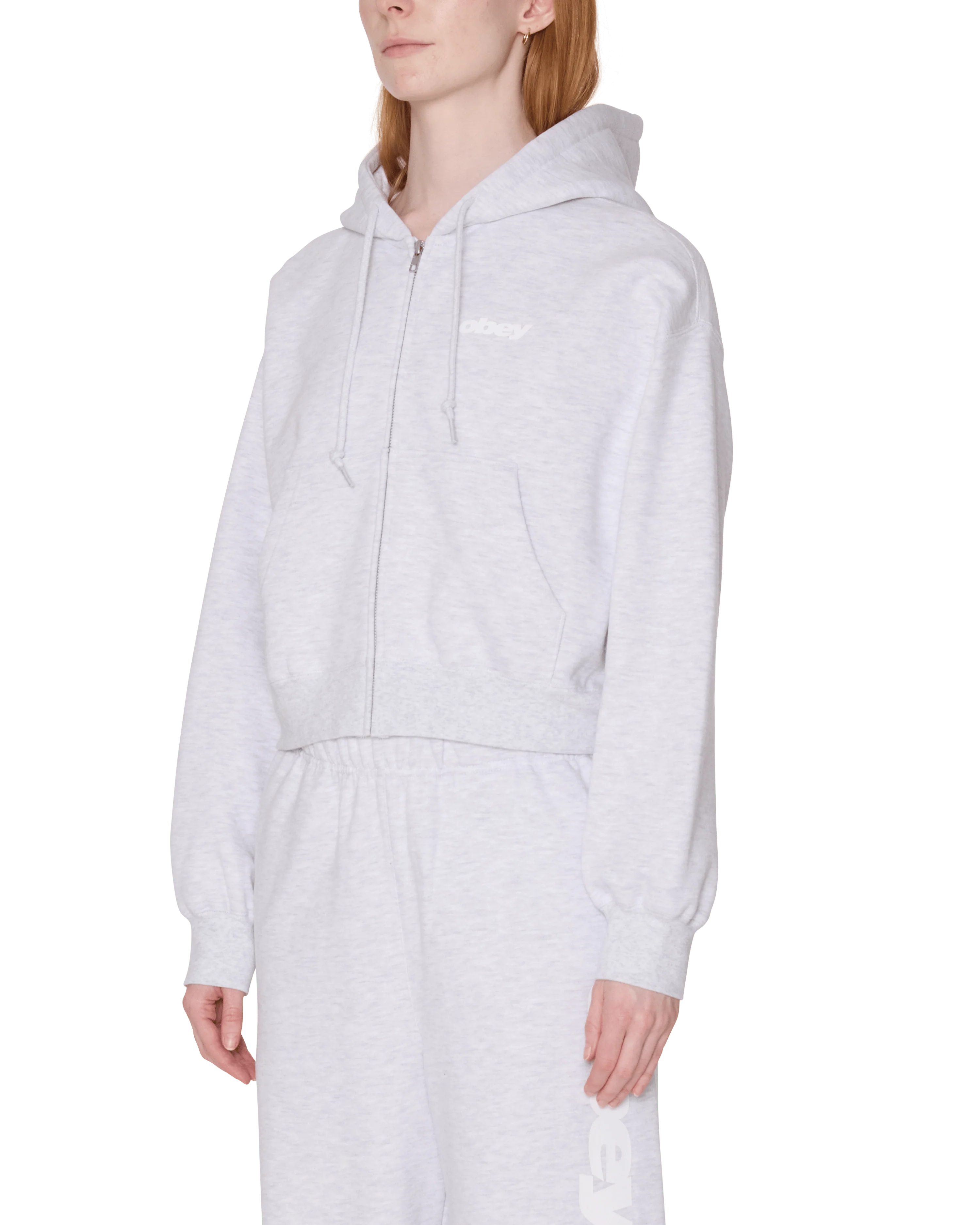 League Cropped Zip Hood Fleece - Image 2