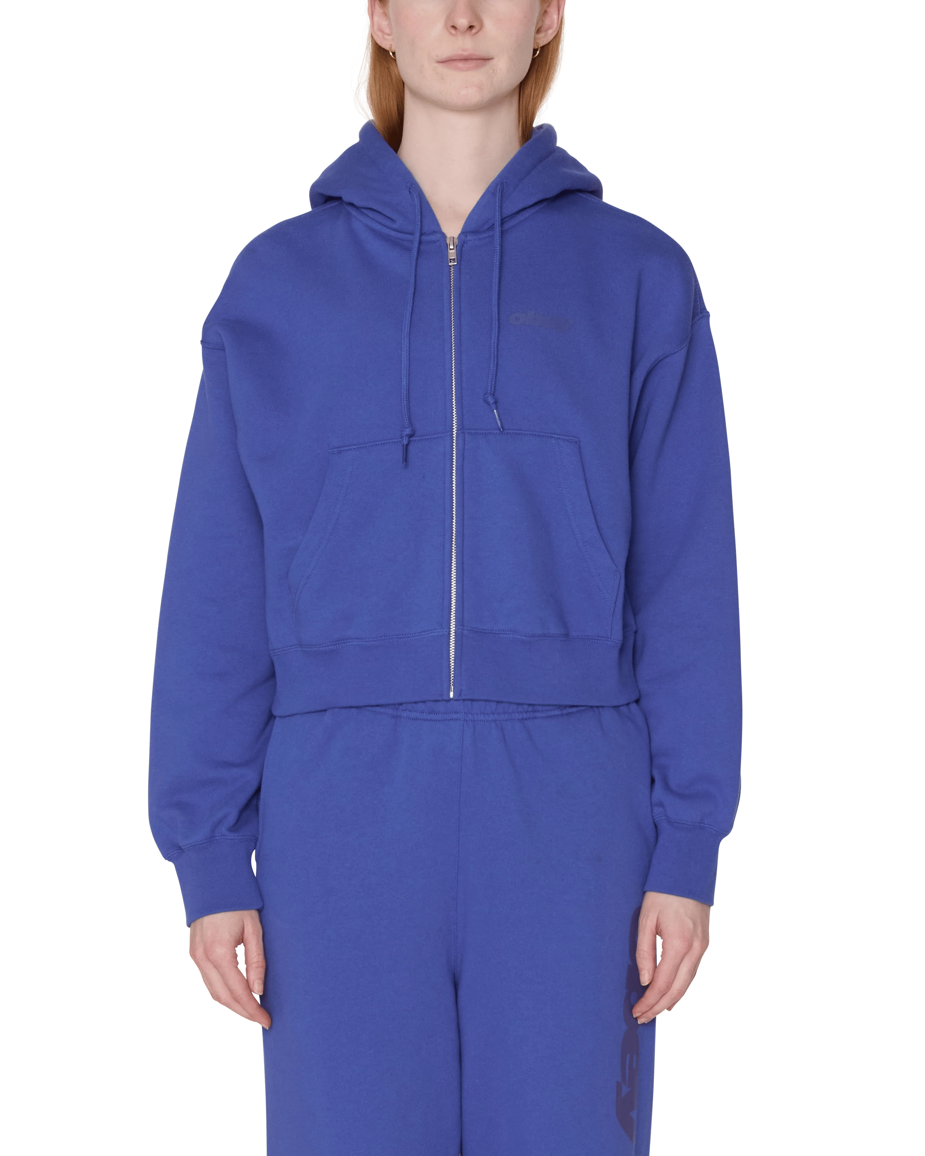 League Cropped Zip Hood Fleece