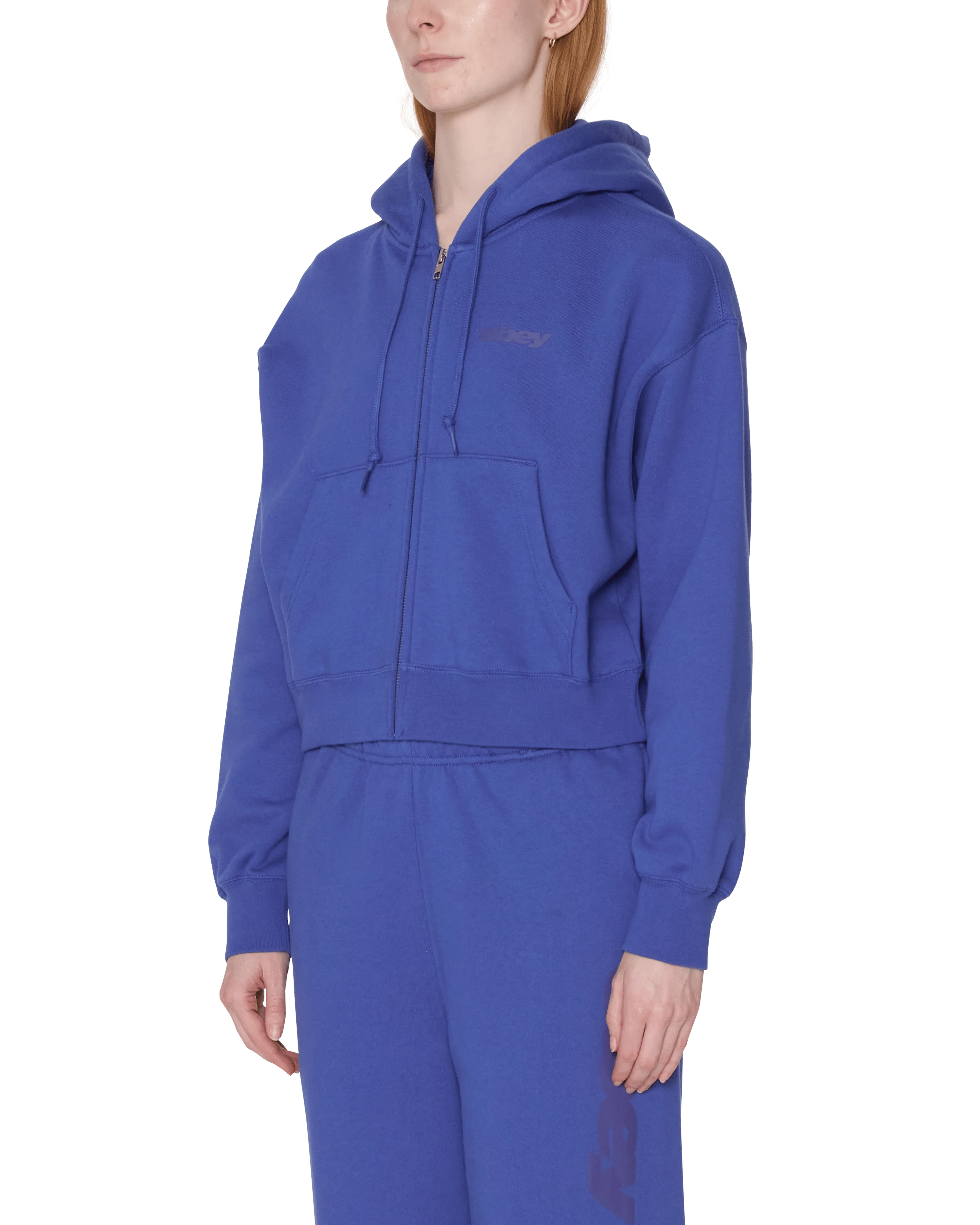 League Cropped Zip Hood Fleece - Image 2