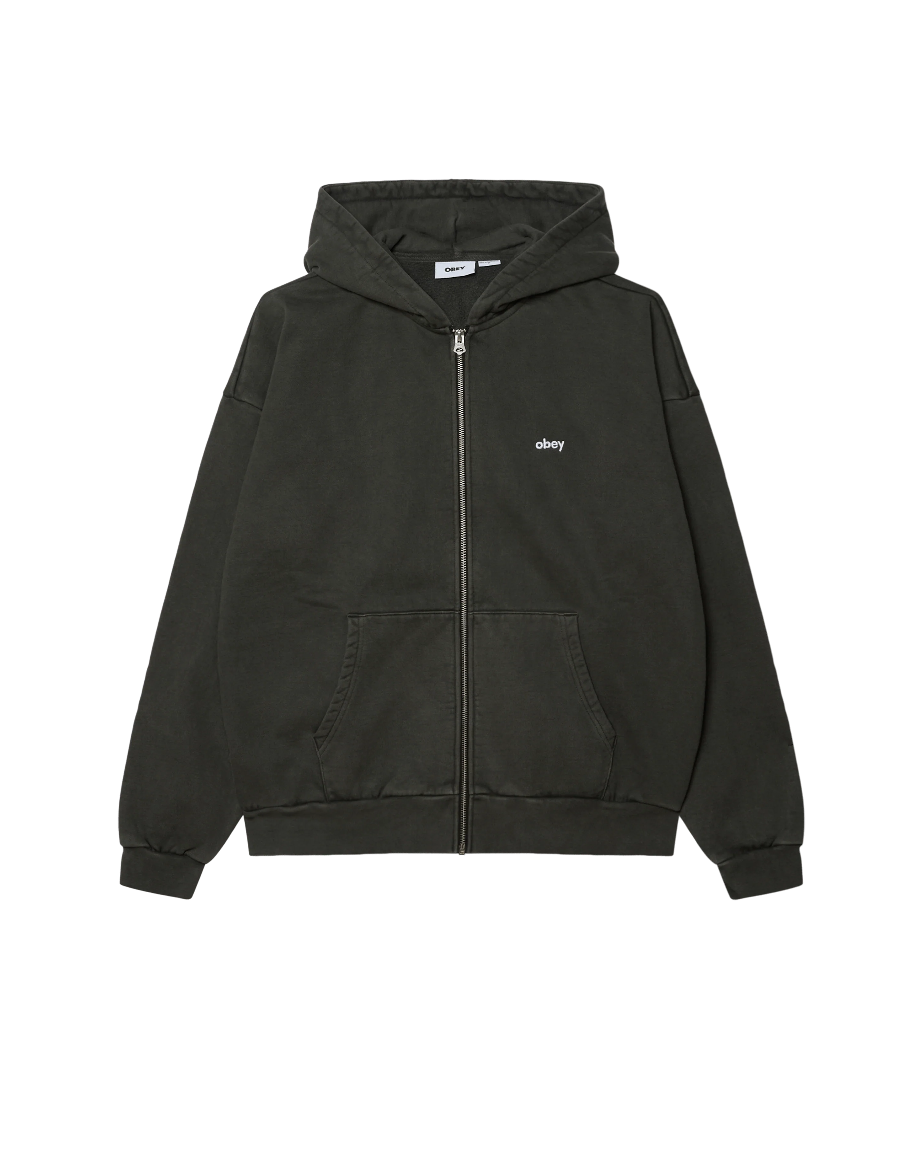 Lowercase Pigment Zip Hood Fleece