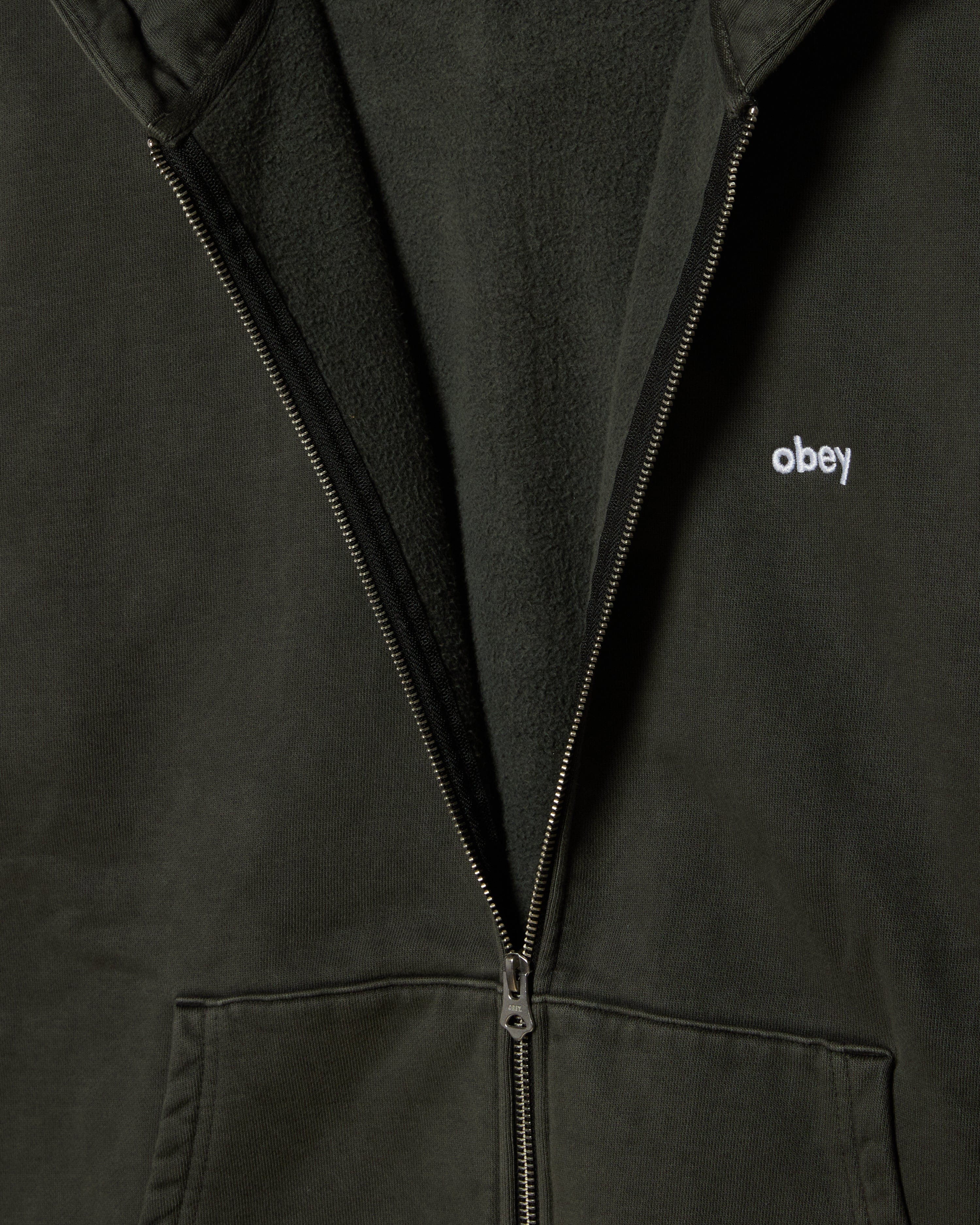 Lowercase Pigment Zip Hood Fleece - Image 3
