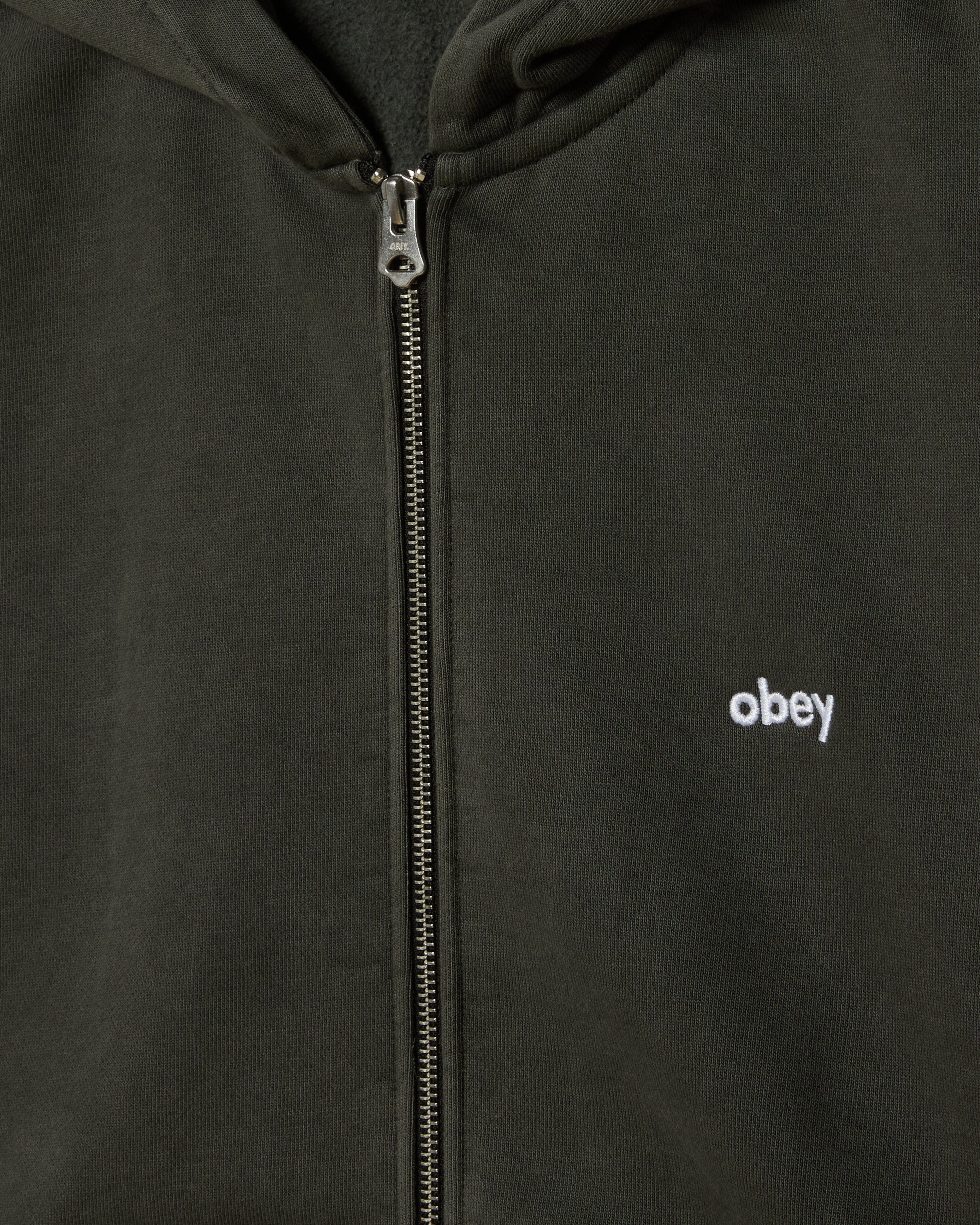 Lowercase Pigment Zip Hood Fleece - Image 4