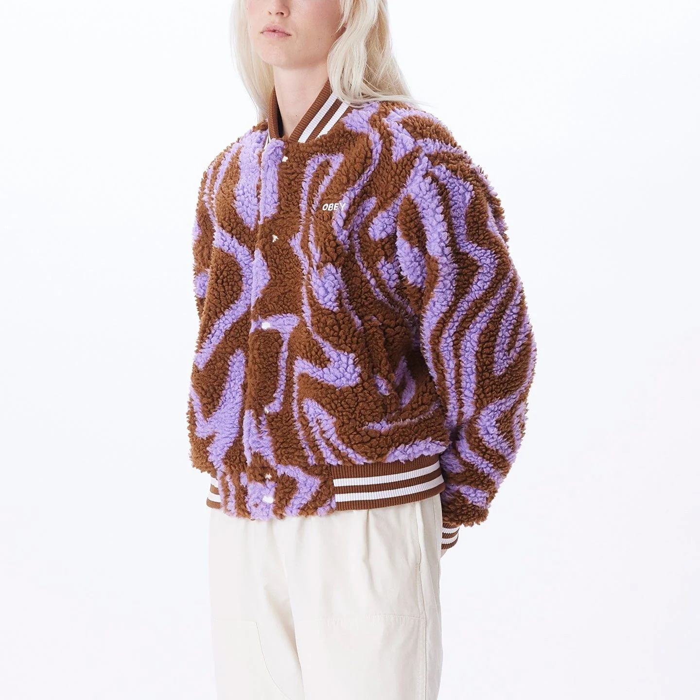 OBEY MAZY VARSITY JACKET - Image 2