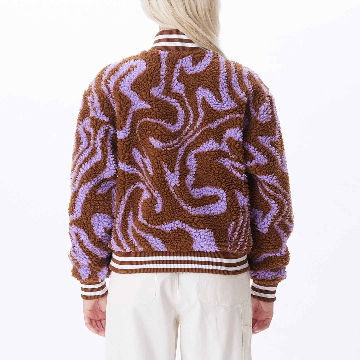 OBEY MAZY VARSITY JACKET - Image 3