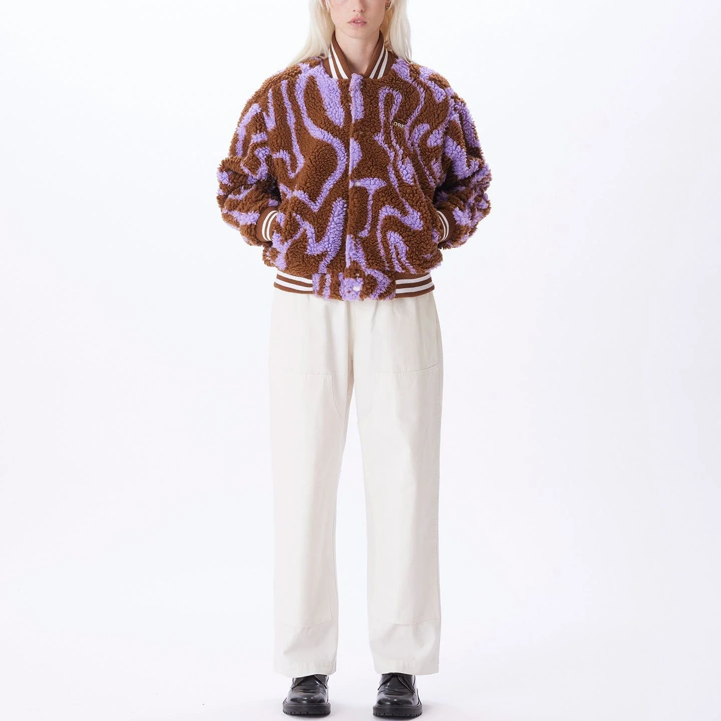 OBEY MAZY VARSITY JACKET - Image 4