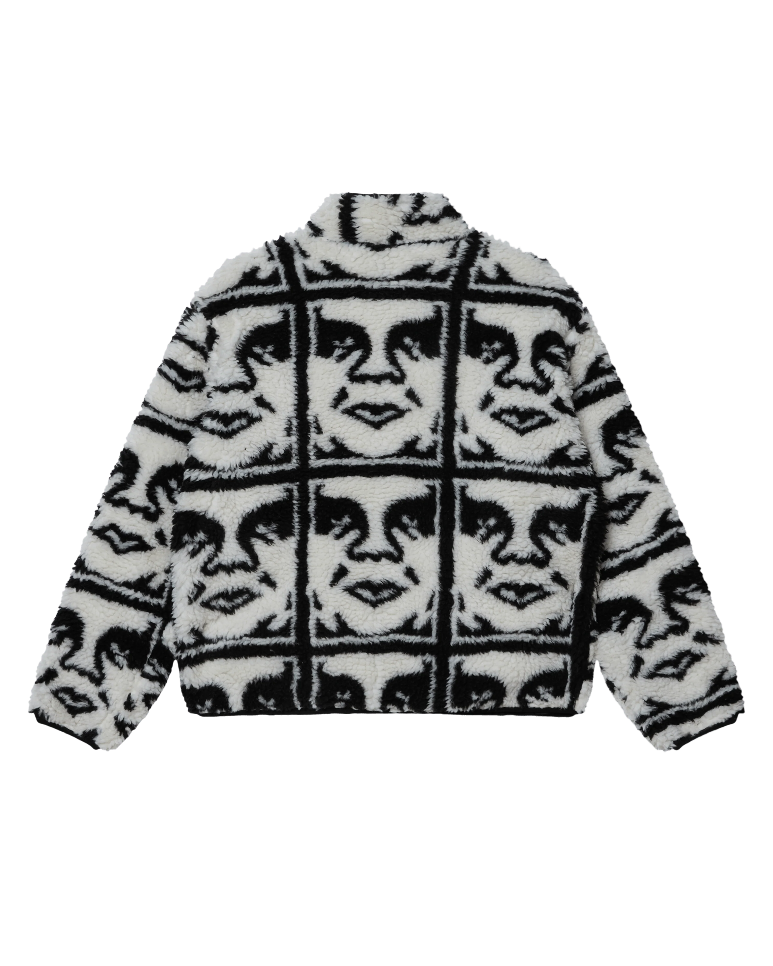 Obey Repeated Icon Sherpa Jacket - Image 4