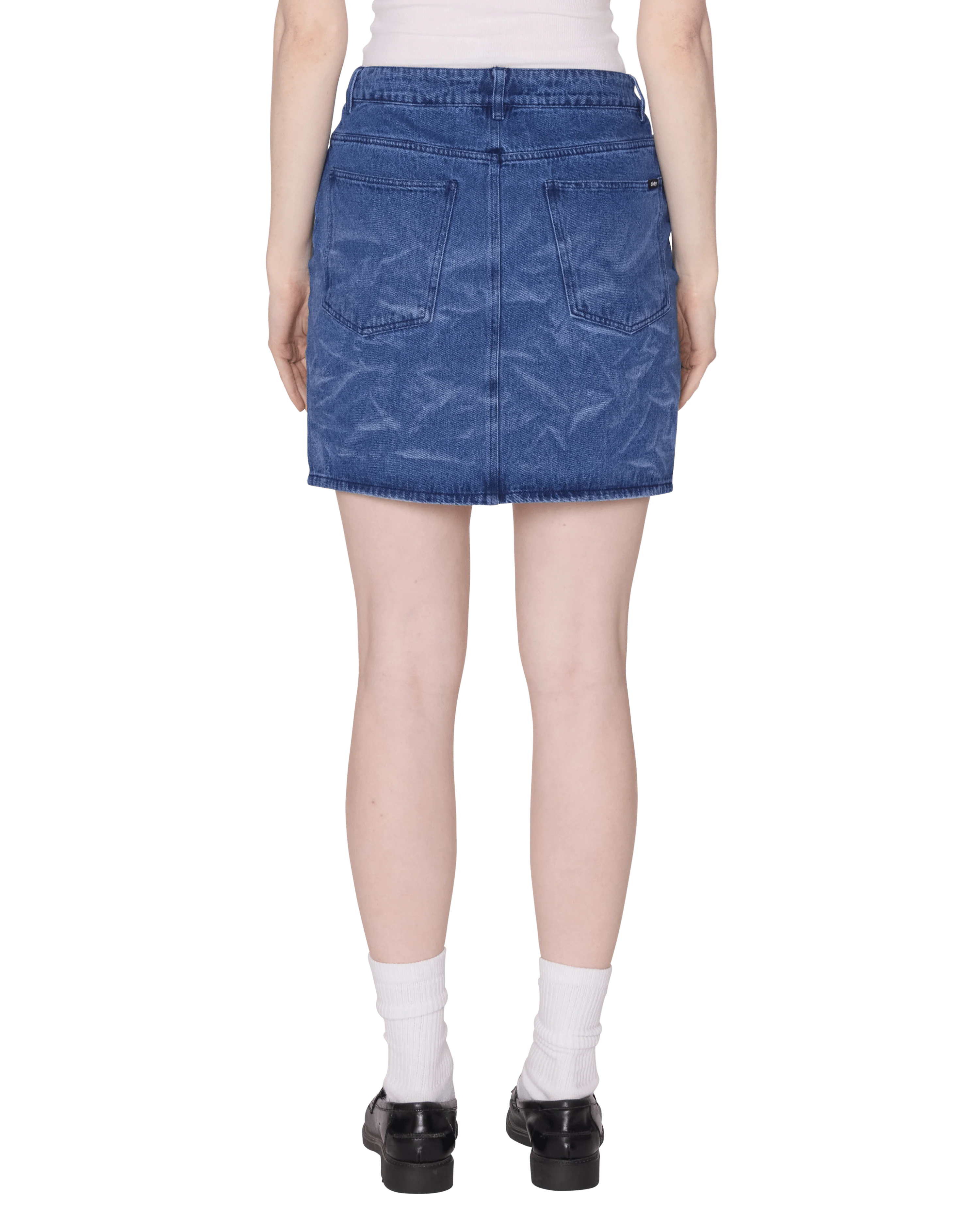 Trinity Wrinkle Denim Skirt - Image 4
