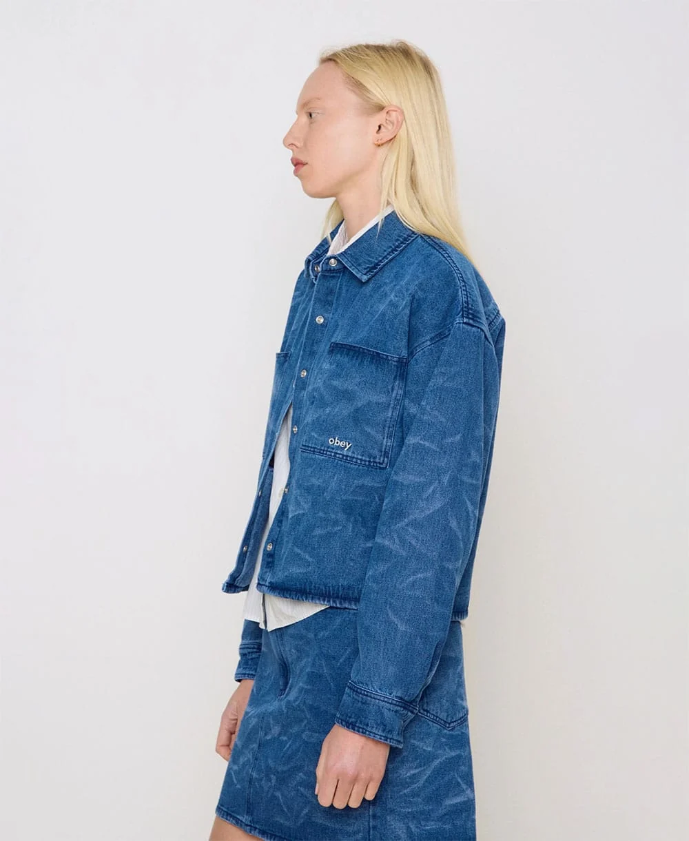 Trinity Wrinkle Denim Skirt - Image 5