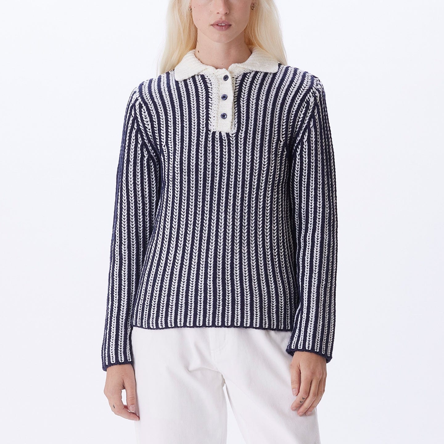 OBEY SYLVIE POLO SWEATER - Image 2