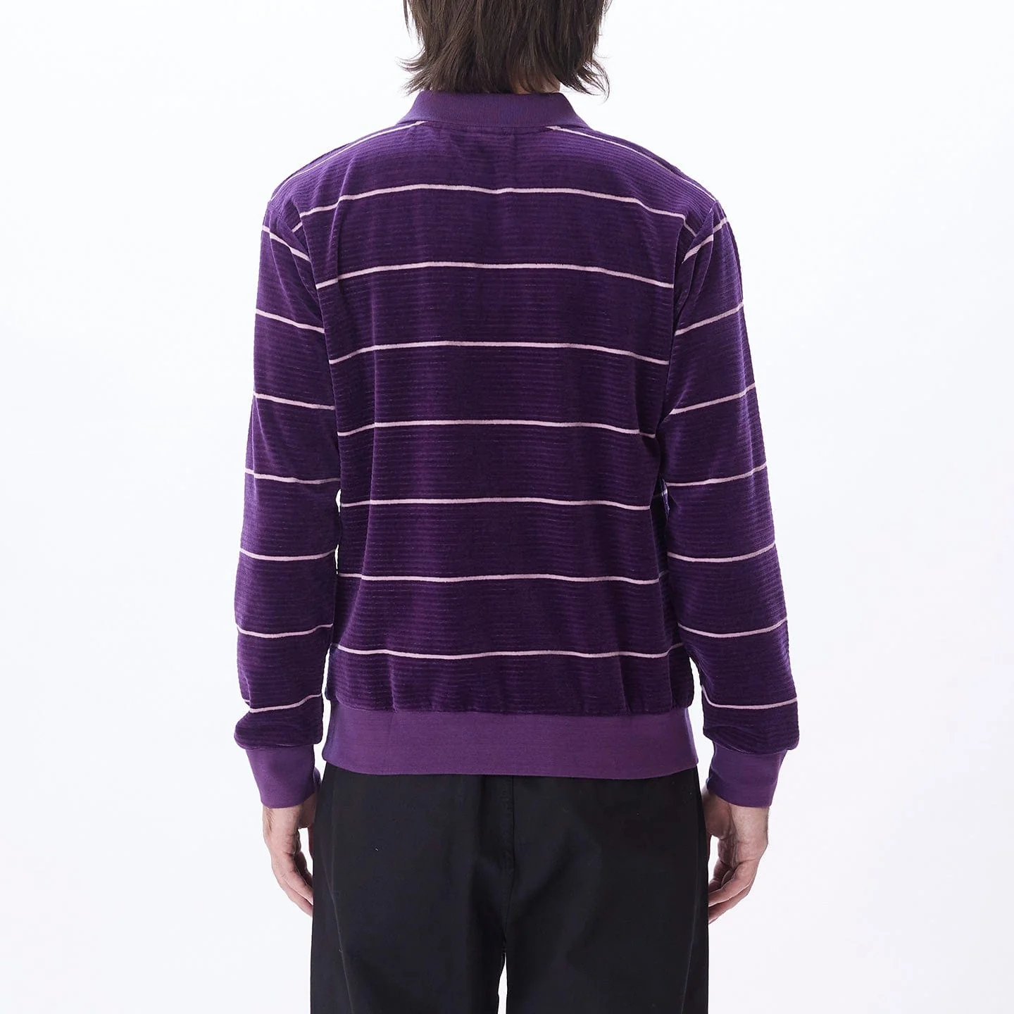 ASTORIA VELOUR STRIPE POLO LS - Image 4