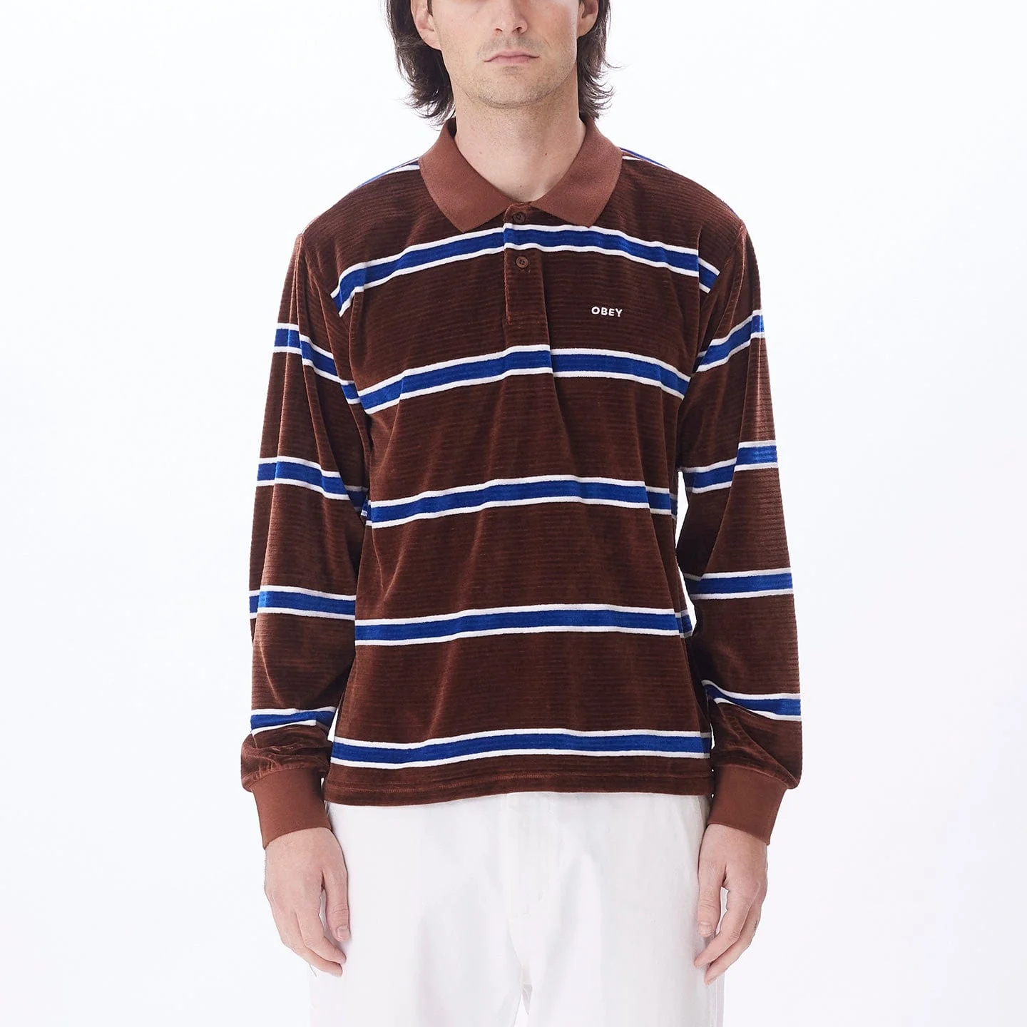 HOLSTIEN VELOUR POLO LS - Image 2
