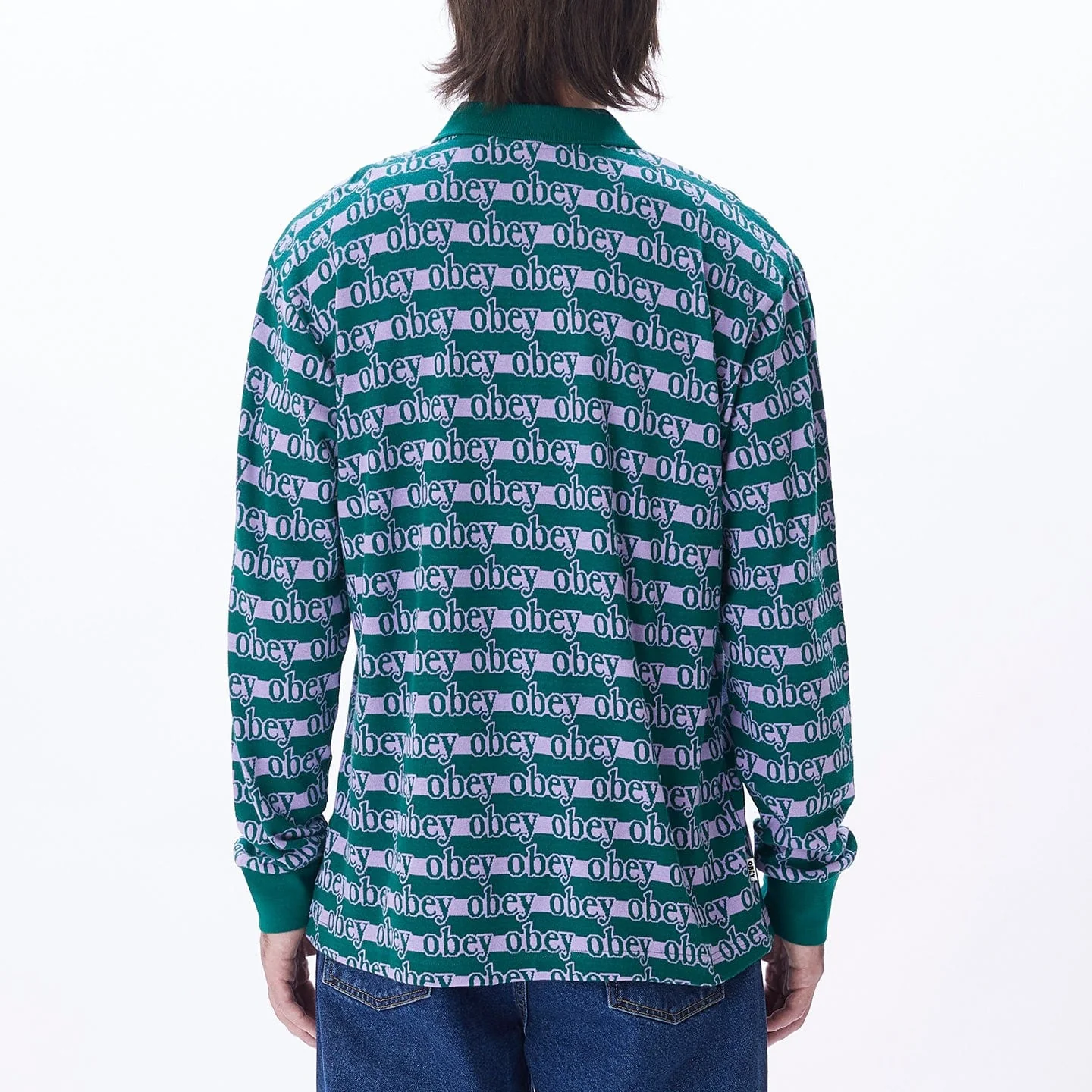 INTERLOCK LOGO JACQUARD POLO LS - Image 4