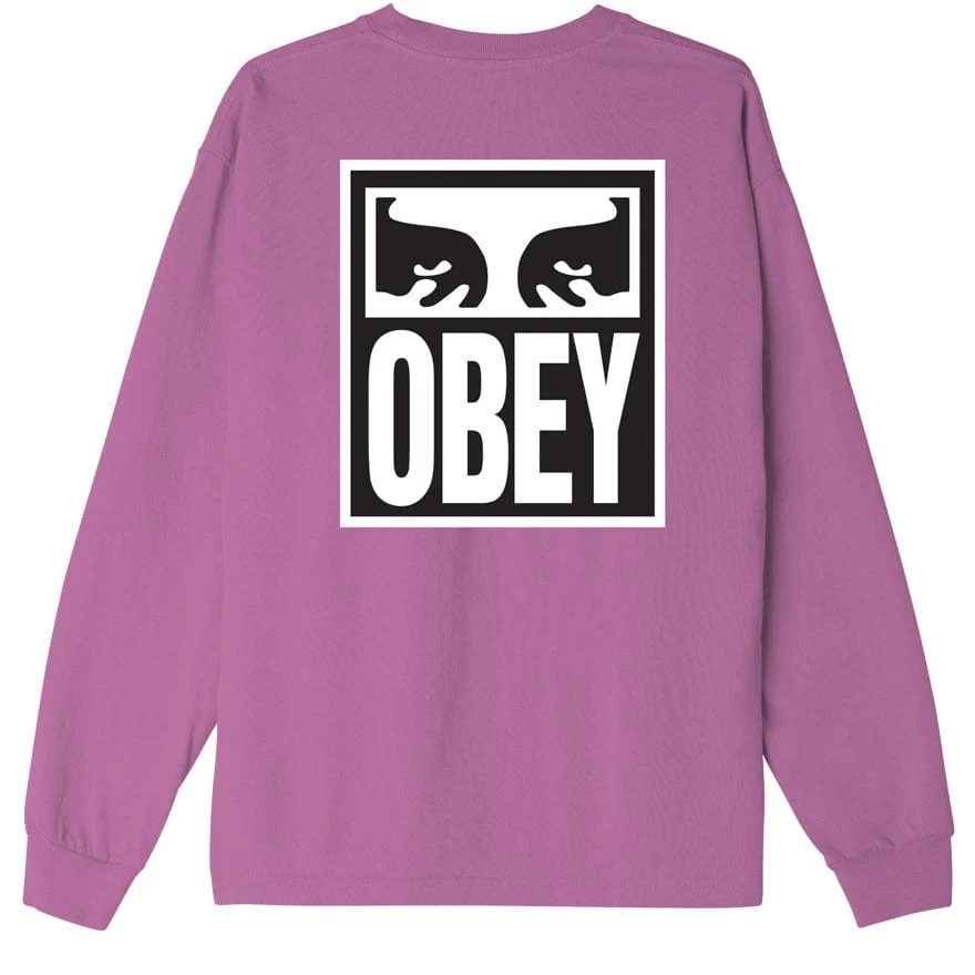 OBEY EYES ICON 2 HEAVYWEIGHT CLASSIC CUSTOM TEE LS