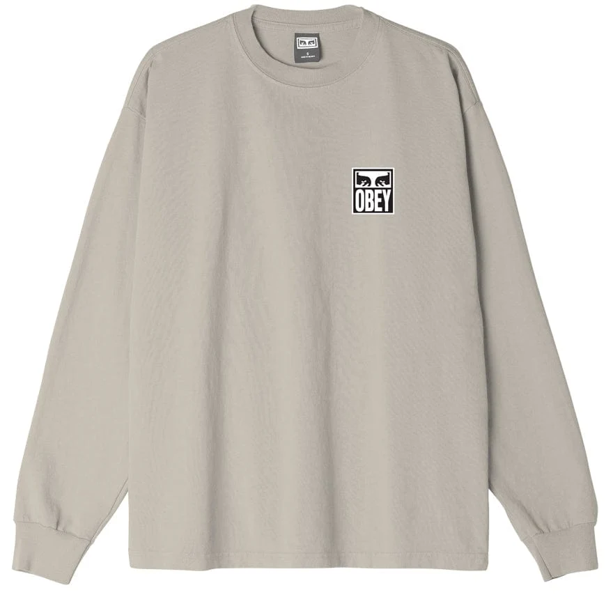 OBEY EYES ICON 2 HEAVYWEIGHT CLASSIC CUSTOM TEE LS - Image 2