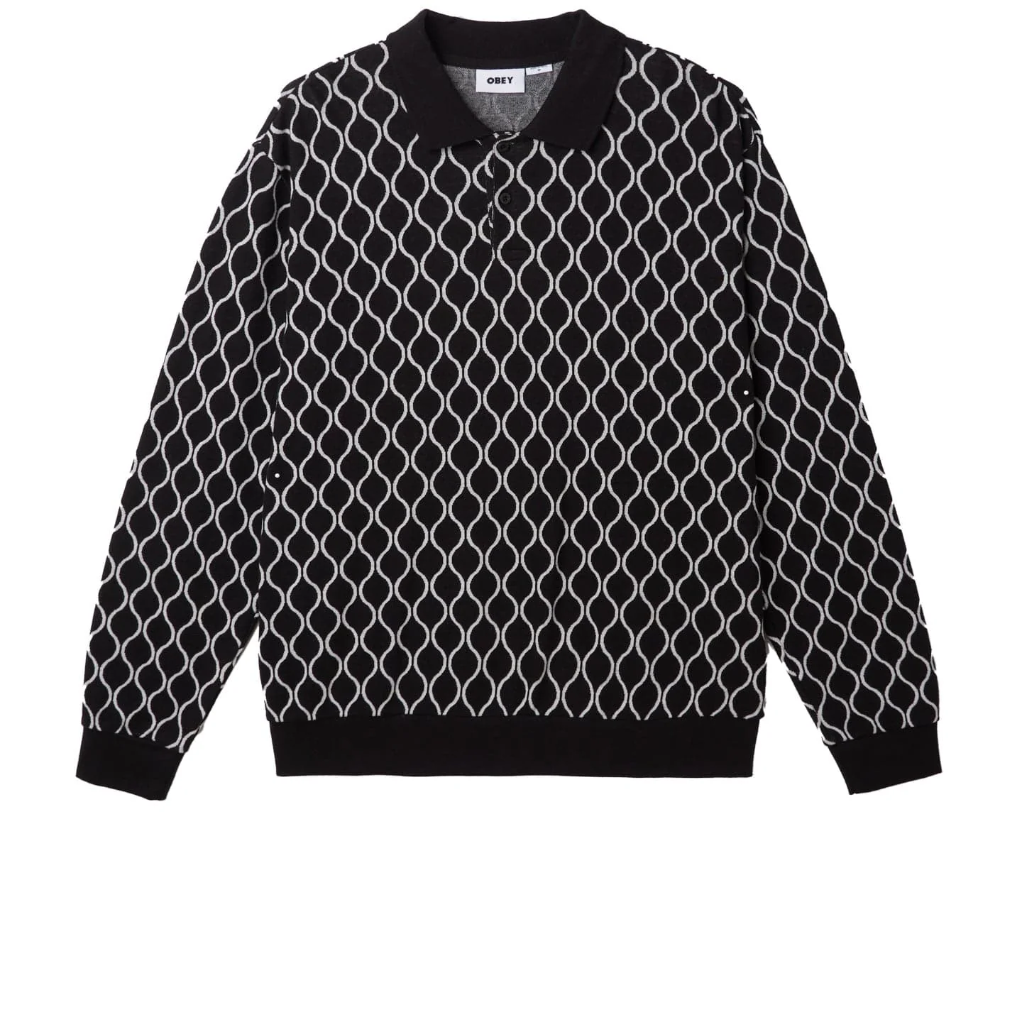 WINDMERE JAQUARD POLO LS