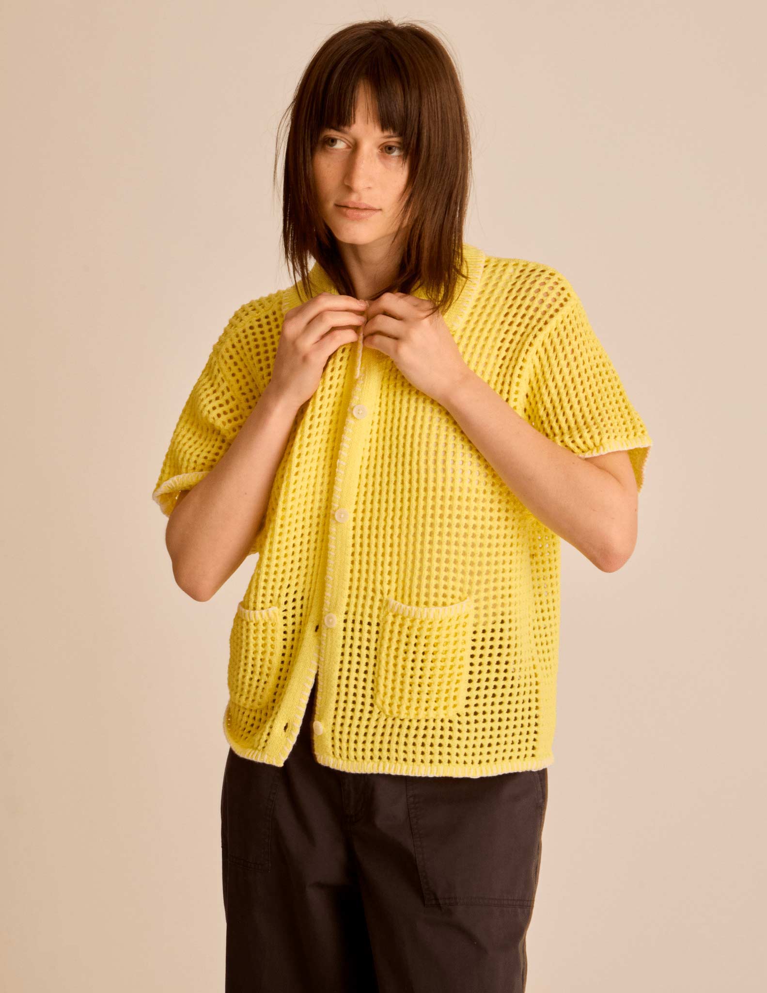 Pilar Crochet Ss Cardigan - Image 2