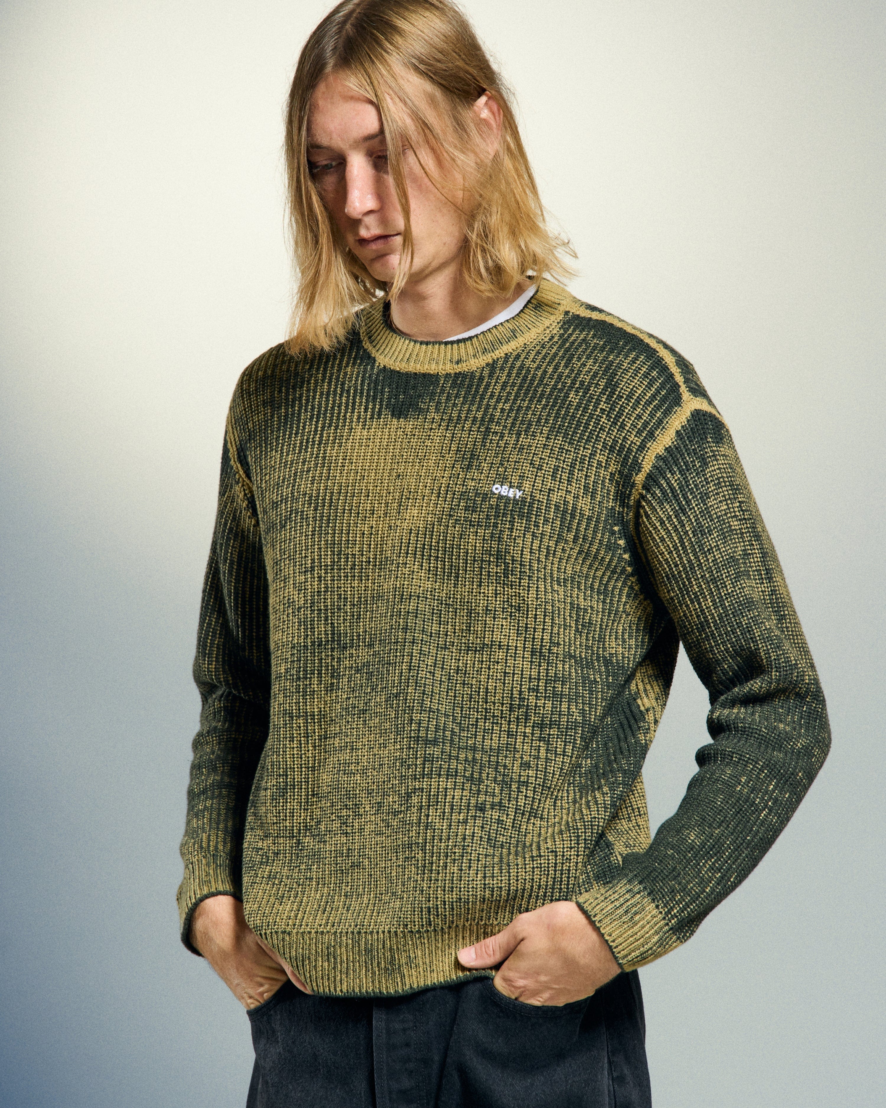Obey Spray Effect Sweater - Image 2
