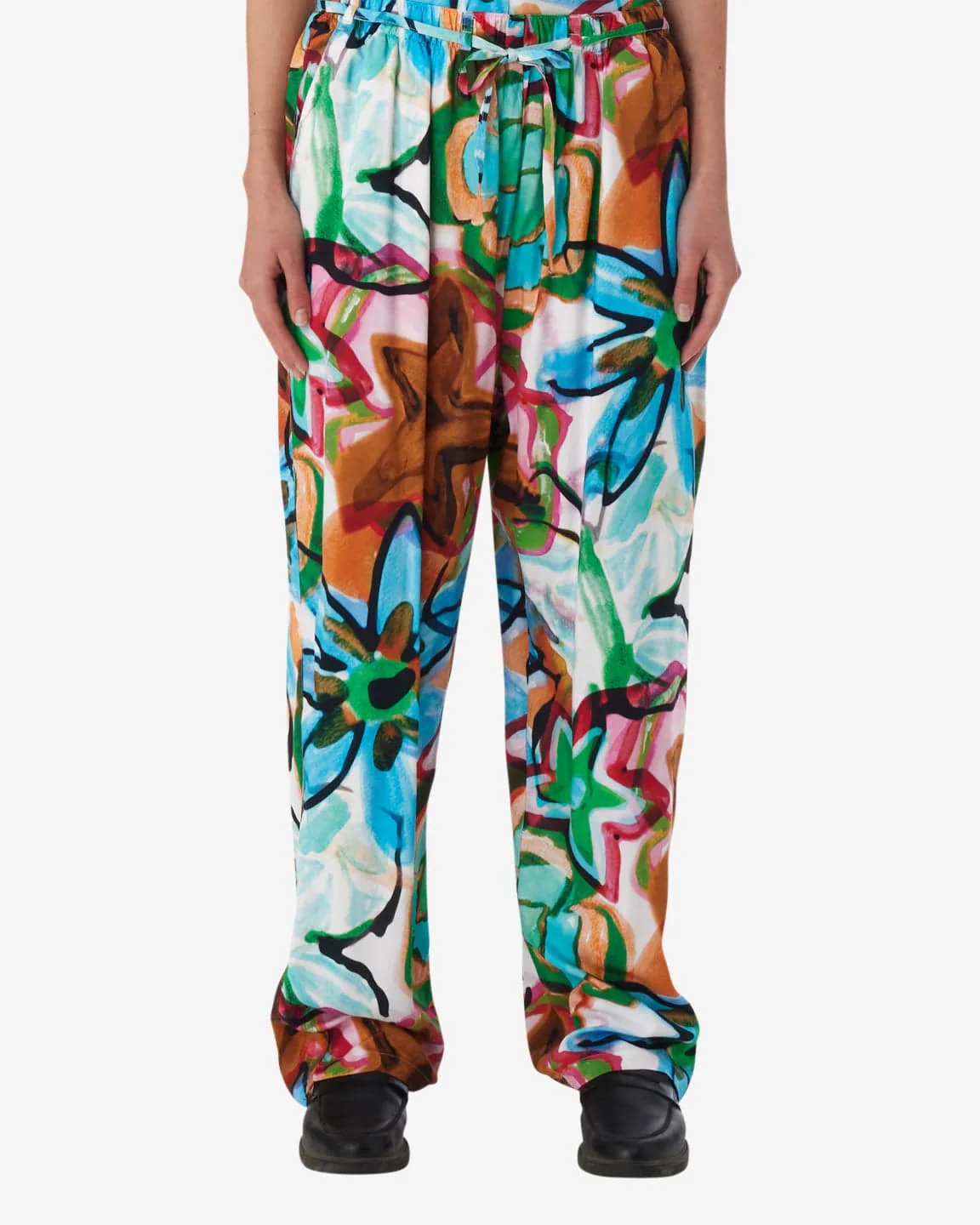 Marker Drawn Flower Pant - Image 2