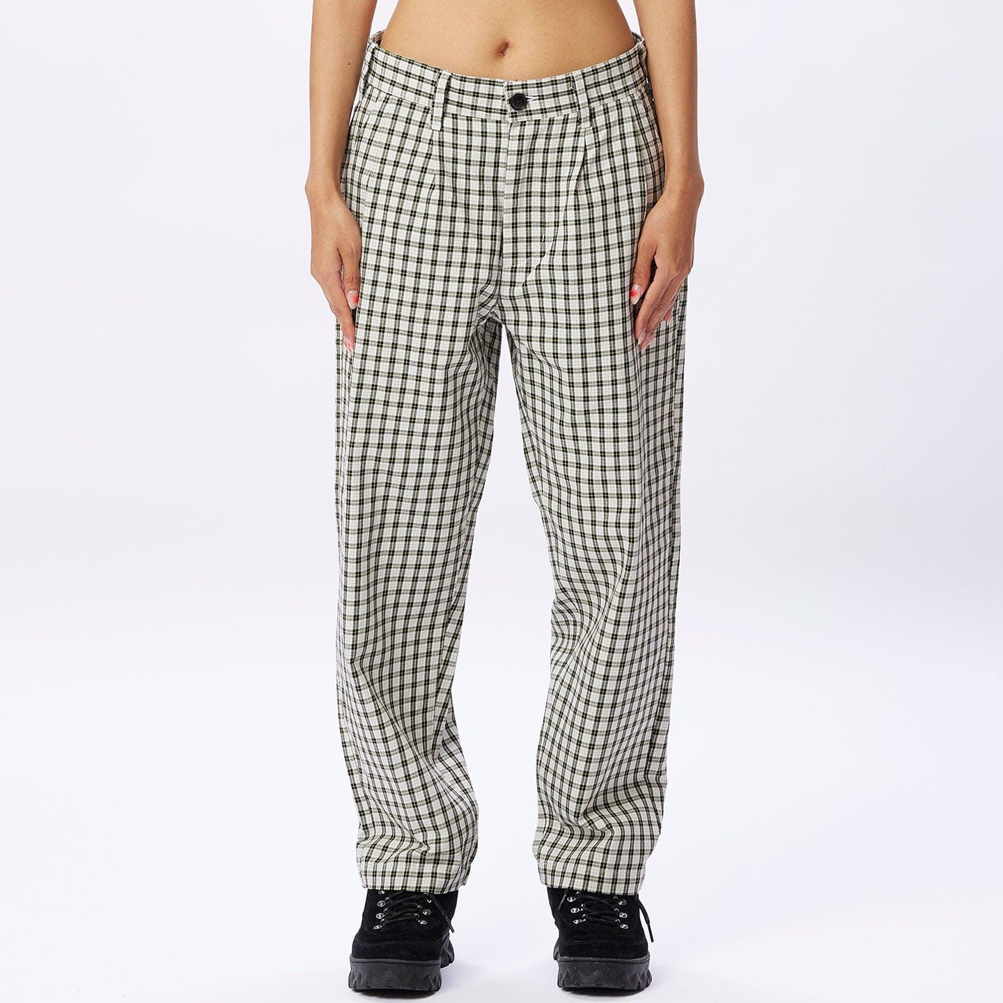 FUBAR PLEATED PLAID PANT - Image 2