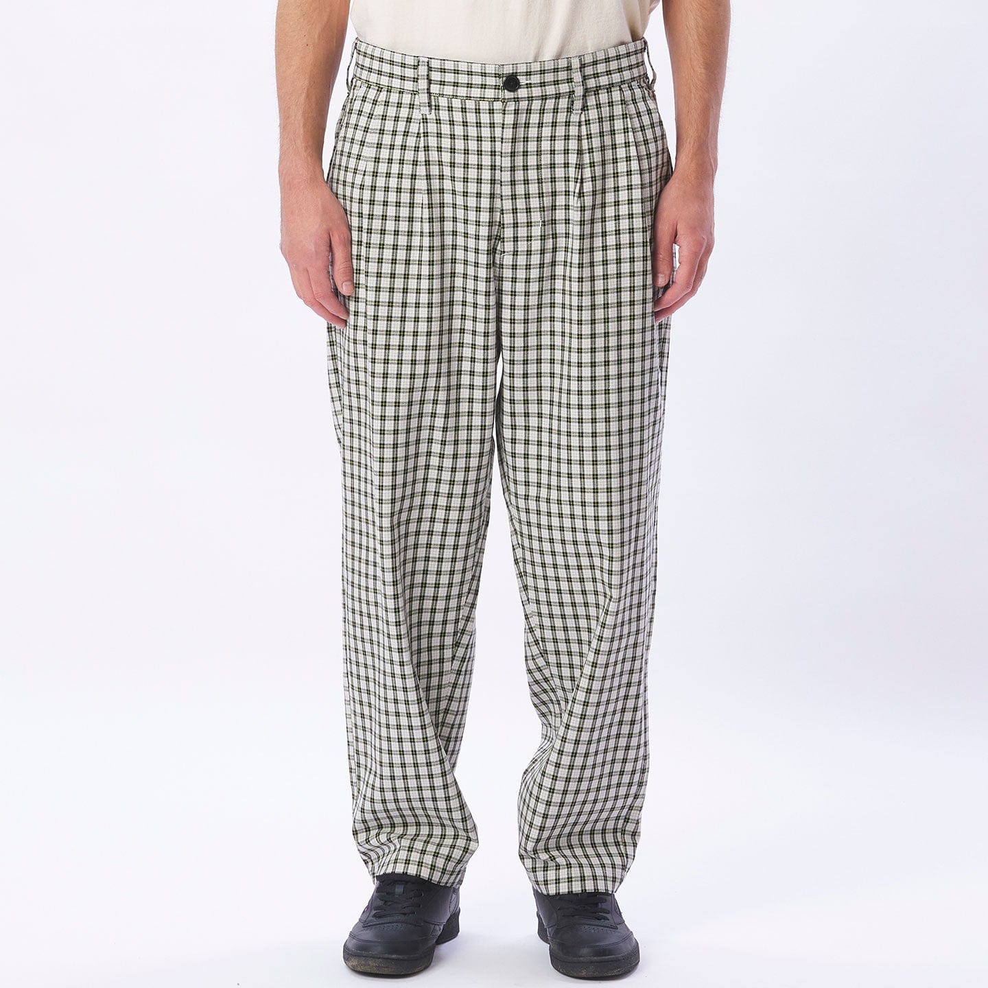FUBAR PLEATED PLAID PANT - Image 3