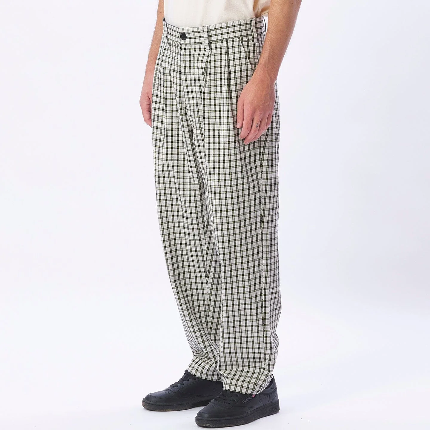 FUBAR PLEATED PLAID PANT - Image 5