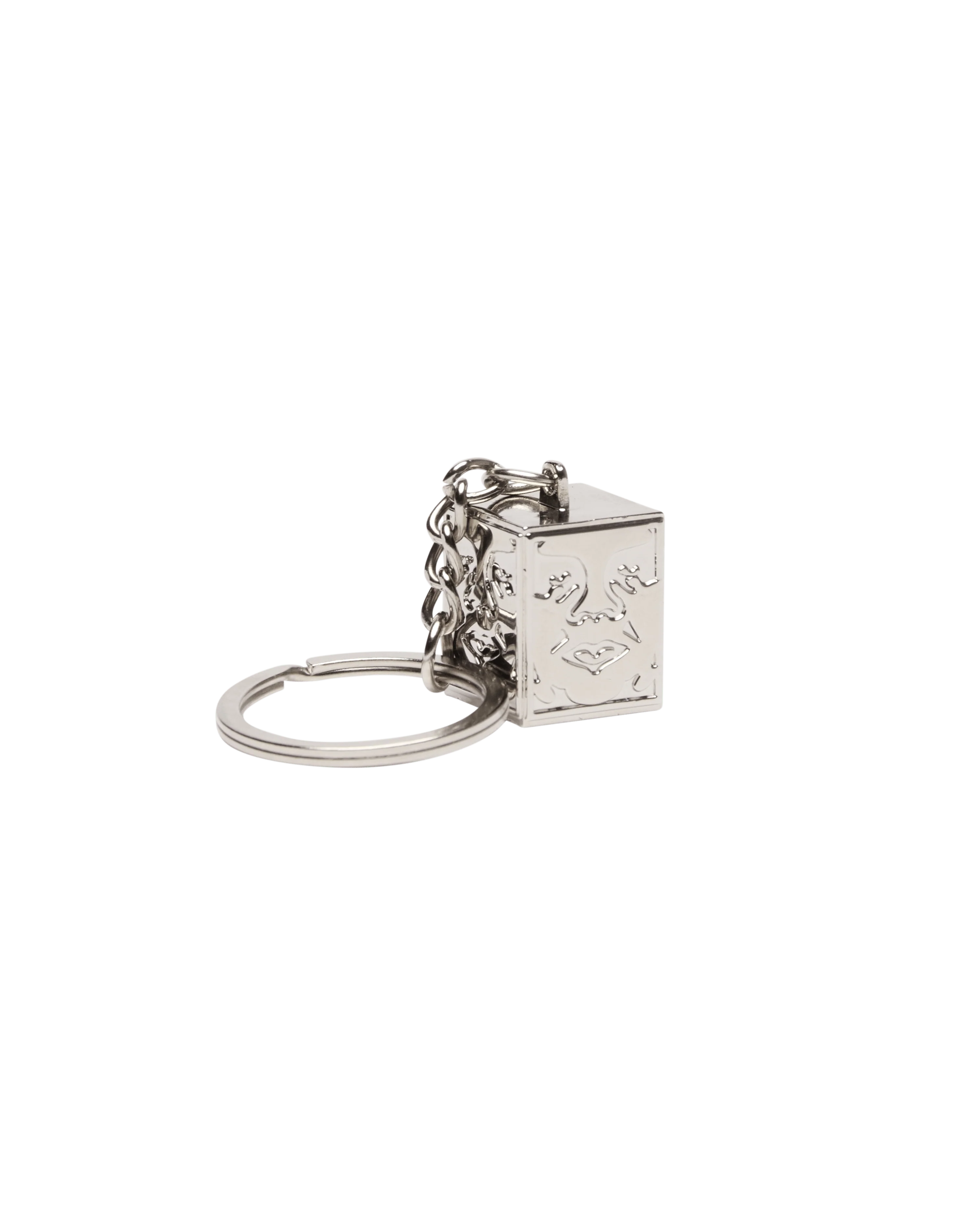Icon Face Cube Key Chain