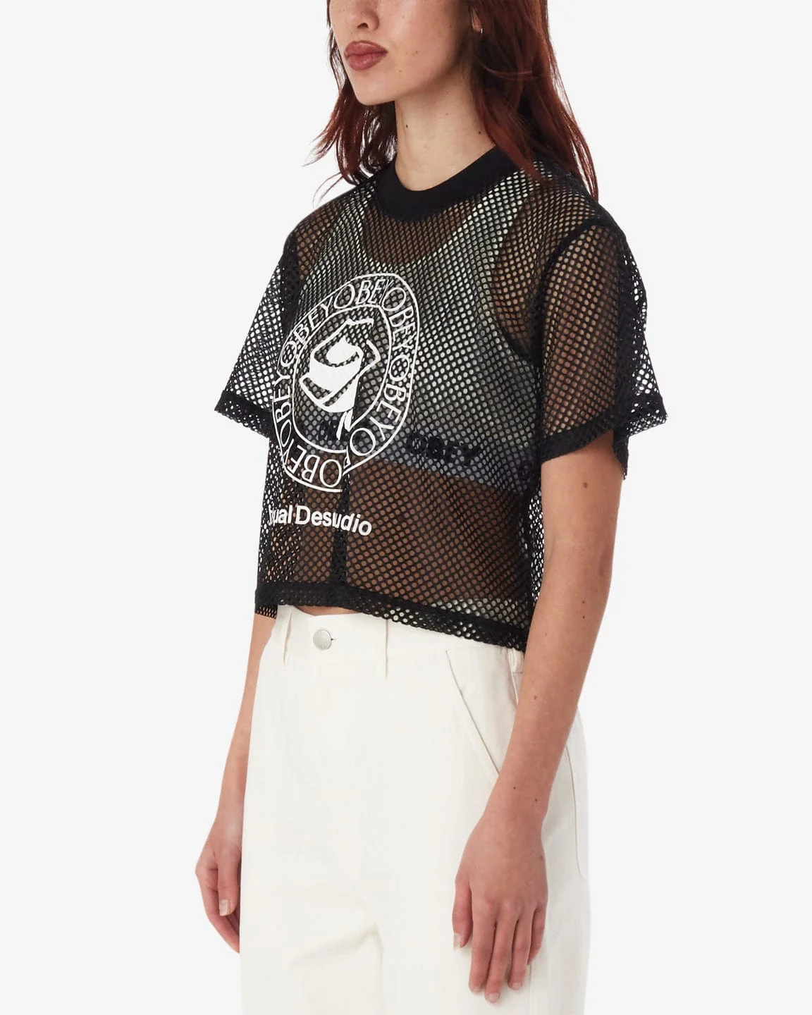 Obey Rose Mesh Top - Image 3