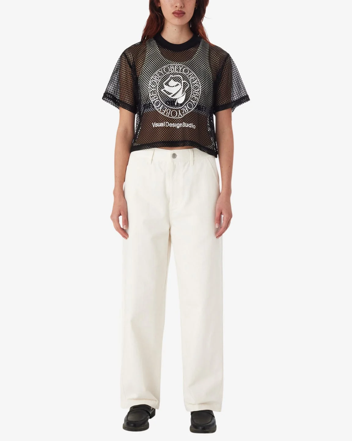 Obey Rose Mesh Top - Image 4