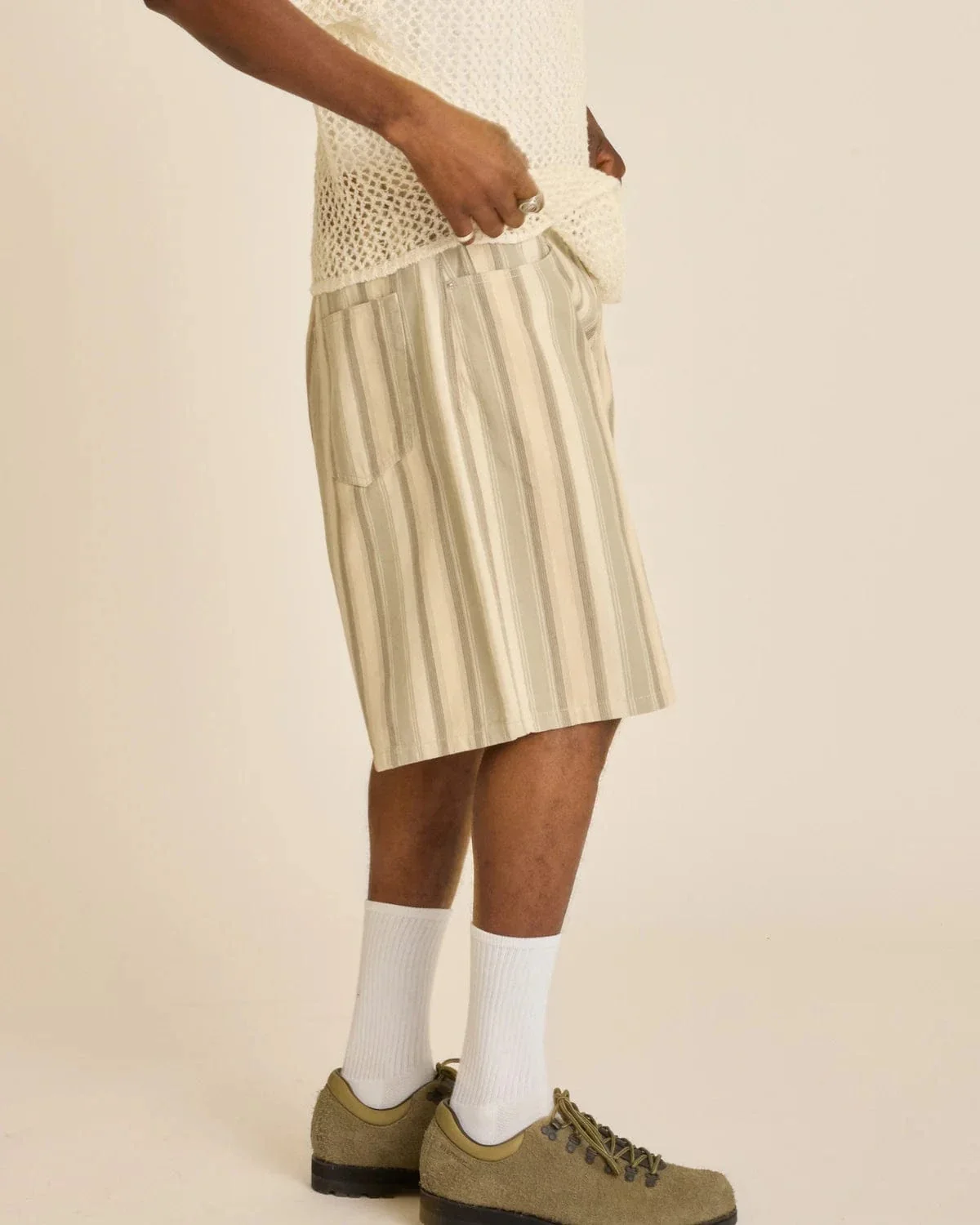Baja Stripe Baggy Denim Short - Image 2
