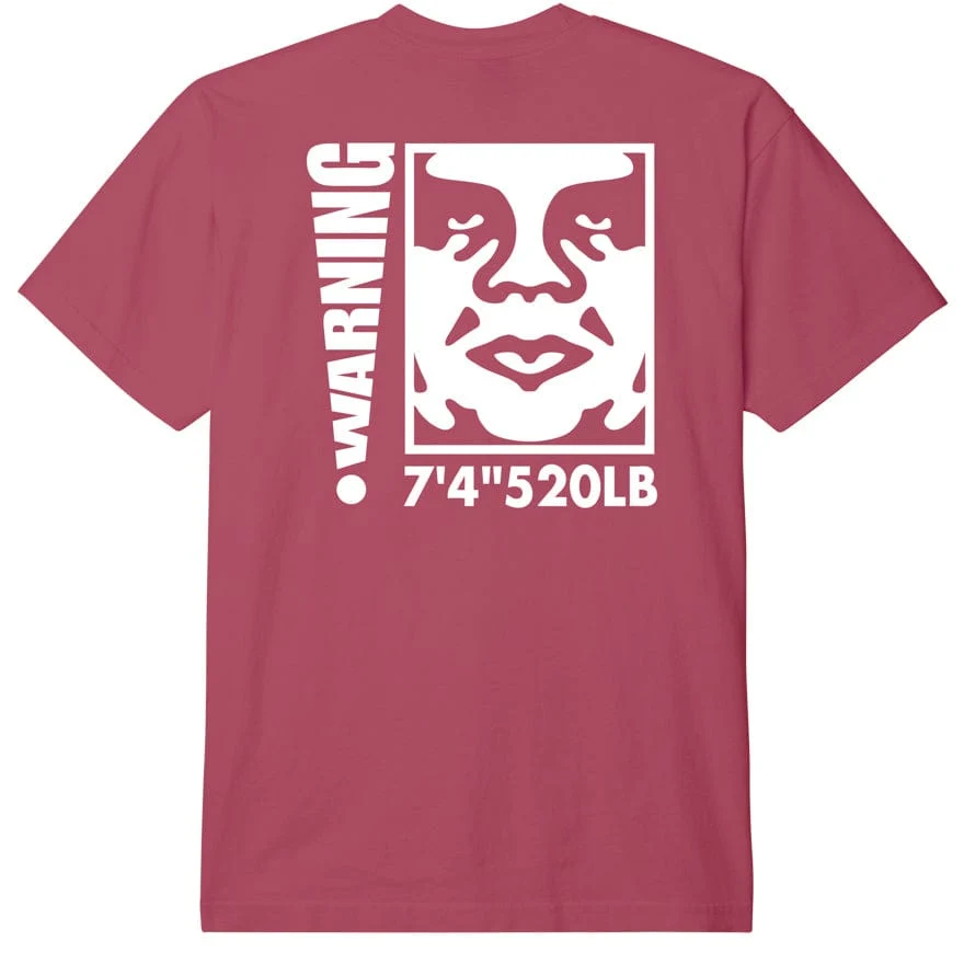 Obey Warning Heavy Weight Tee