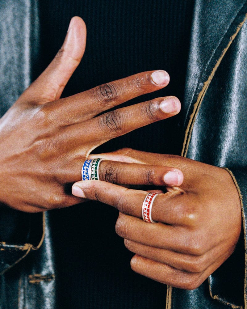 All Round Icon Ring Blue - Image 4
