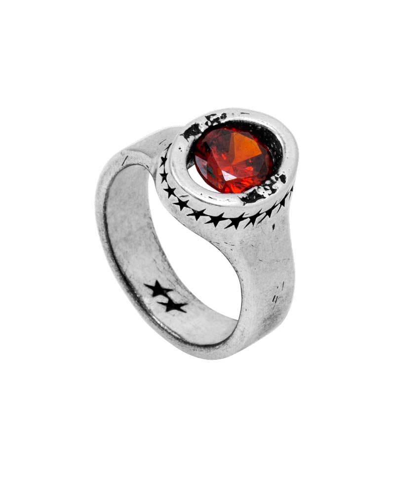 Icon Link Ruby Ring