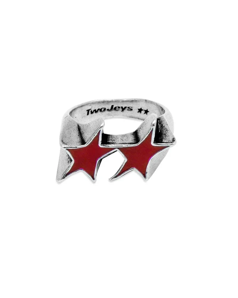 Icon Red Enameled Single Ring - Image 3