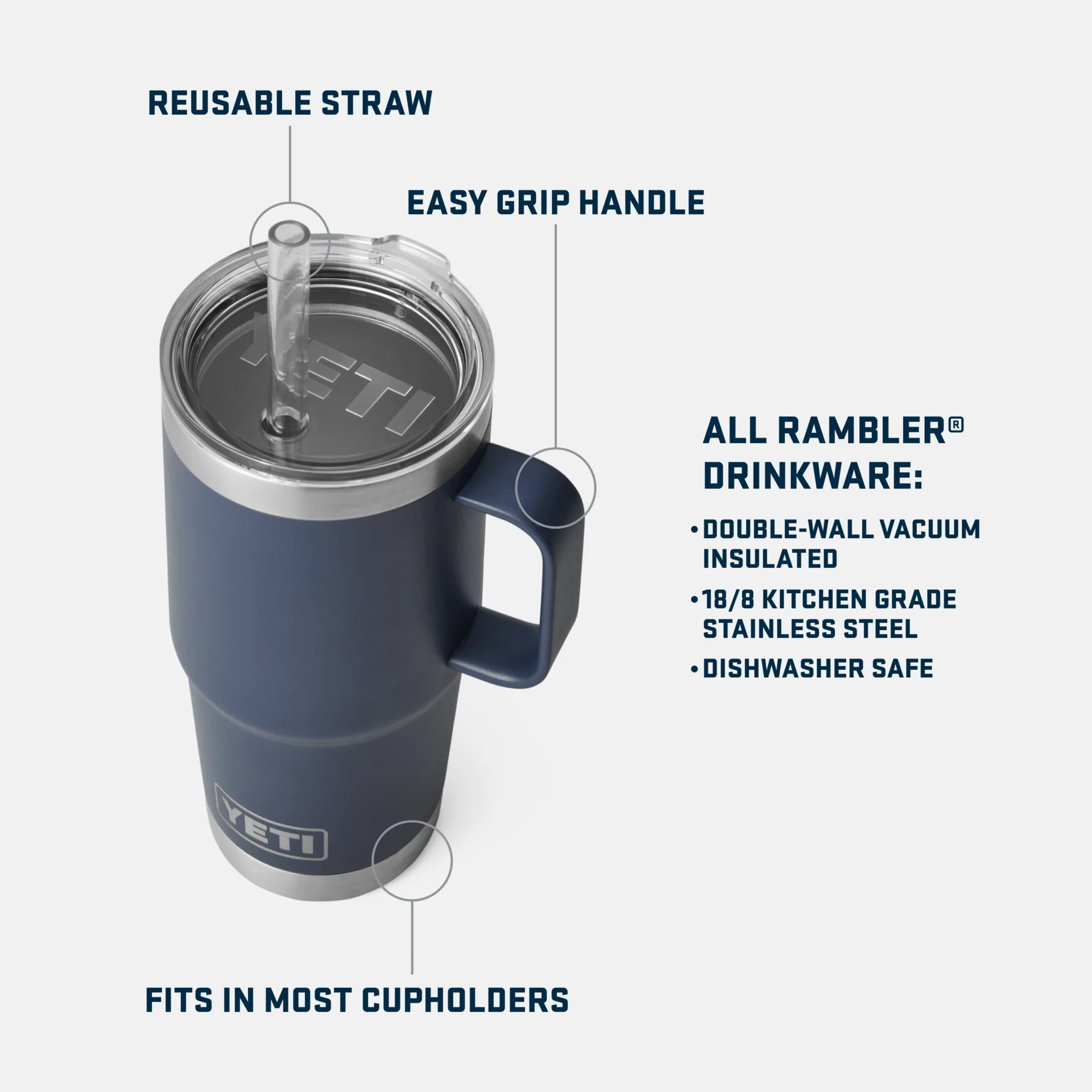 Rambler 25 Oz Straw Mug - Image 5
