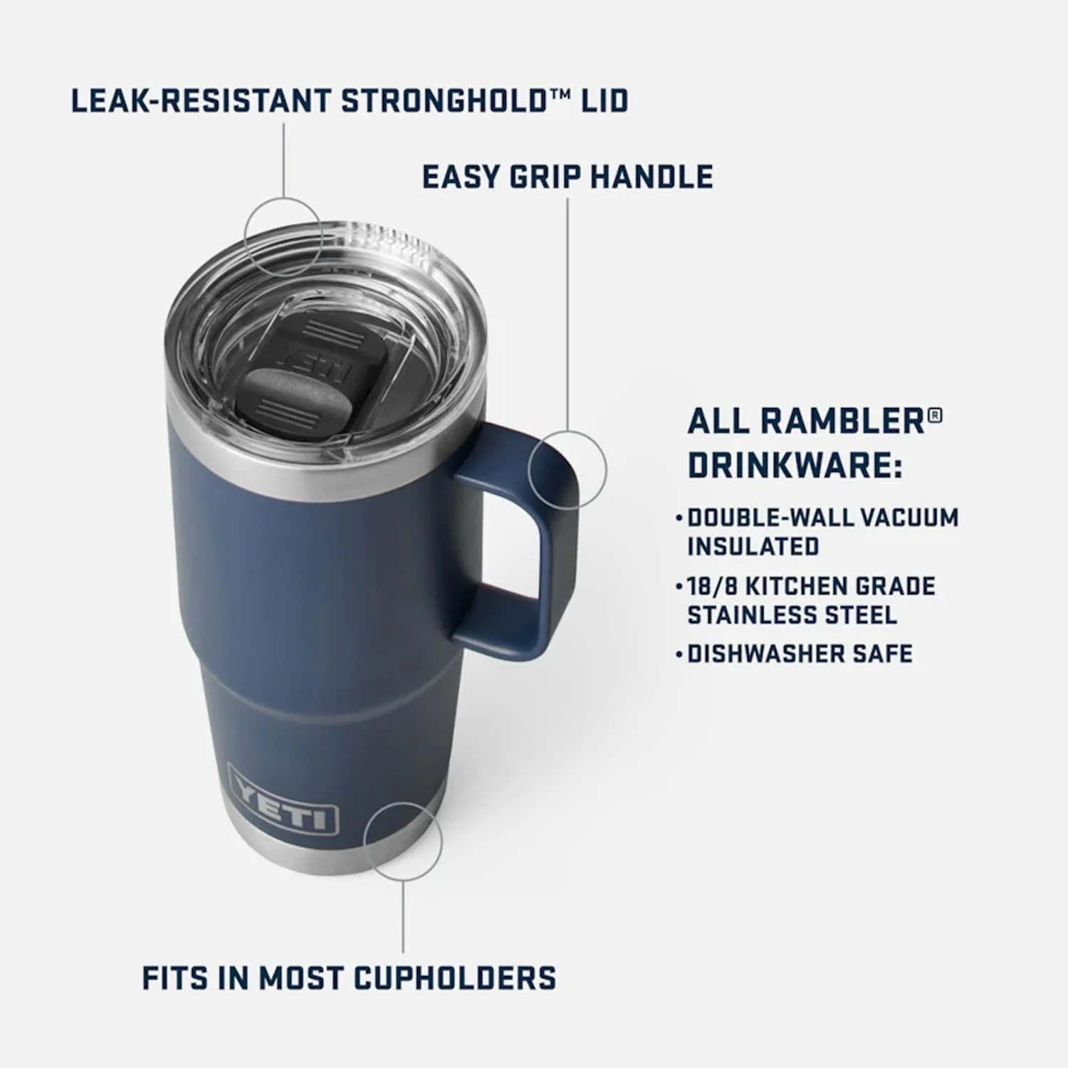 RAMBLER 20 OZ TRAVEL MUG - Image 4